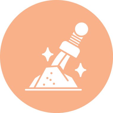 Bir robot simgesinin vektör illüstrasyonu