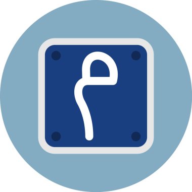 İşareti simgesi Otopark, illüstrasyon vektör