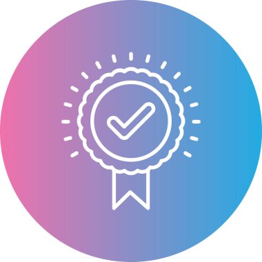 Rozet. Web simgesi basit illüstrasyon