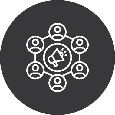 ağ bağlantı vektörü simgesi