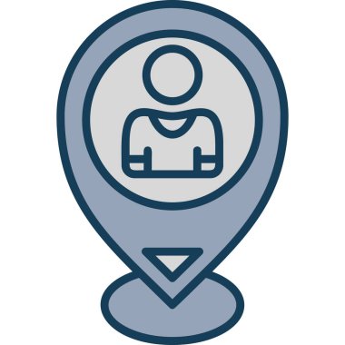 pin simgesinin vektör illüstrasyonu