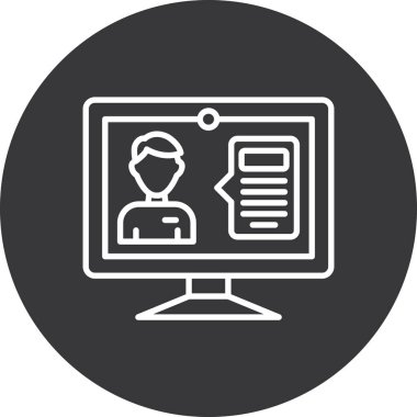 Modern simgenin vektör illüstrasyonu