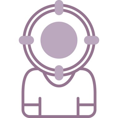 Maskeli bir kadının vektör çizimi