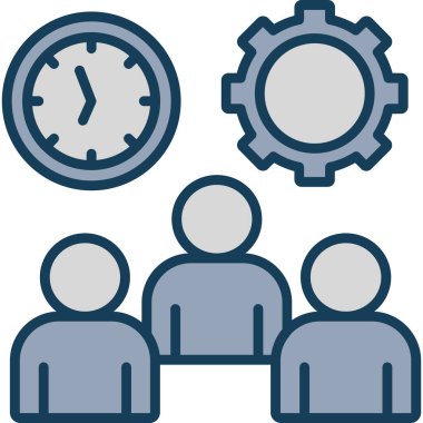 İş ve finans simgesinin vektör illüstrasyonu