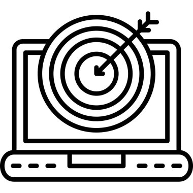 hedef simge. beyaz arkaplanda izole edilmiş web tasarımı için hedef hedef vektör simgesi