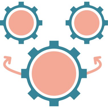 Vites düz yuvarlak vektör simgesi