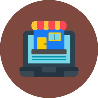 İnternet mağazası. Basit resimleme