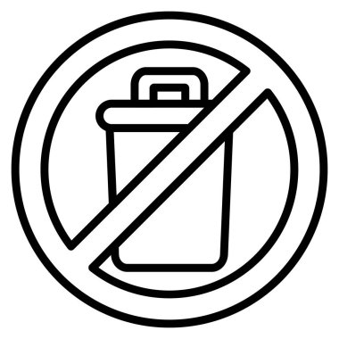 vektör çizim çöp tenekesi