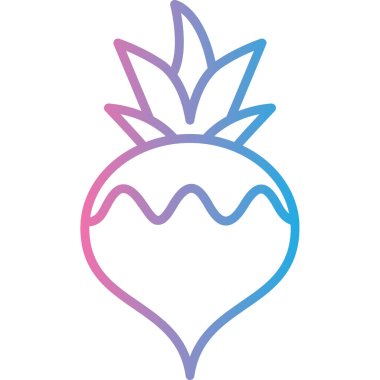 Ananas. Web simgesi basit illüstrasyon