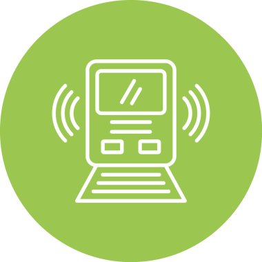 Dokunmatik ekran simgesinin vektör illüstrasyonu