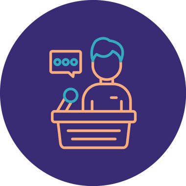 Müşteri servisi. Basit resimleme