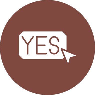 yes icon vector illustration