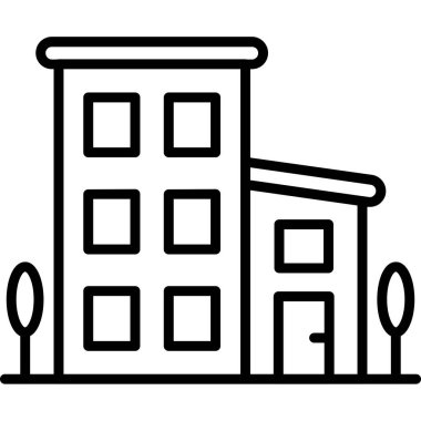 şehir binaları vektör simgesi