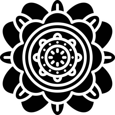 Çiçek süslemesinin vektör çizimi