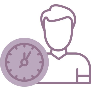 iş adamı vektör çizgisi simgesi