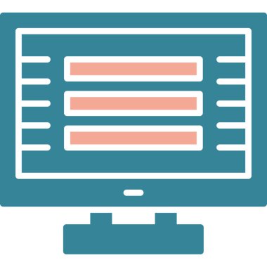 Web simgesi vektör illüstrasyonu