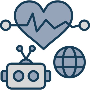 Aşk kalp vektör simgesi