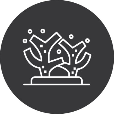 güzel çiçek saksısı vektör simgesi