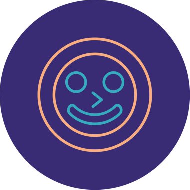 Yüzü olmayan modern simgenin vektör illüstrasyonu