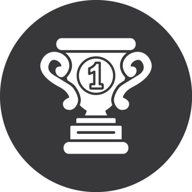 Kupa kabı vektör simgesi. Düz gri sembol. Pictogram beyaz arka planda izole edilmiştir. Web ve yazılım arayüzleri için dizayn edildi.