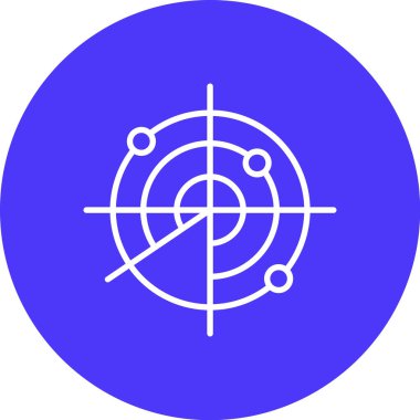 Hedef simgenin vektör illüstrasyonu