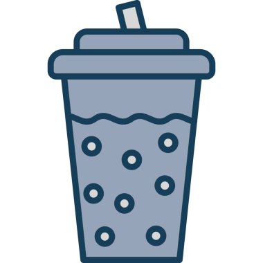 Kahve. Web simgesi basit illüstrasyon