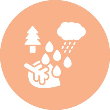 Bulut. Web simgesi basit illüstrasyon