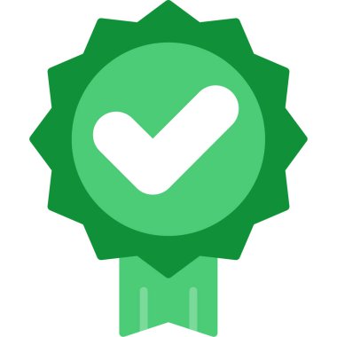 Rozet simgesi, vektör illüstrasyonu