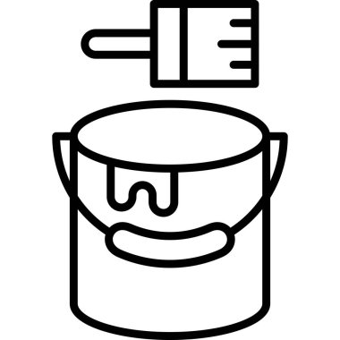 Kova. Web simgesi basit illüstrasyon