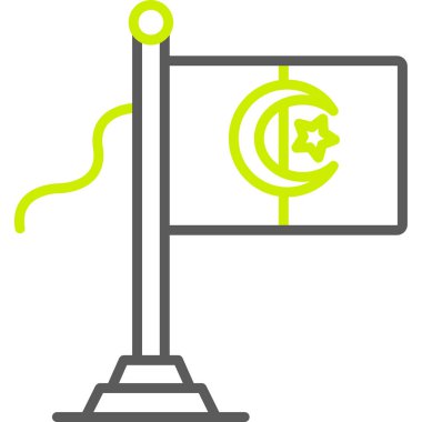 bayrak ikonu vektör illüstrasyonu