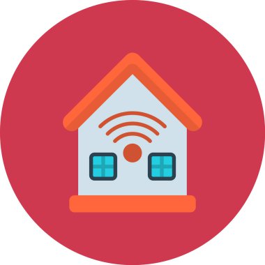 Kablosuz. Web simgesi basit illüstrasyon