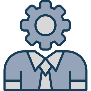 İş ikonu. Basit tasarım