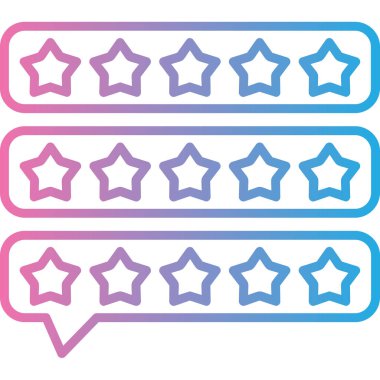 Müşteri değerlendirme simgesi