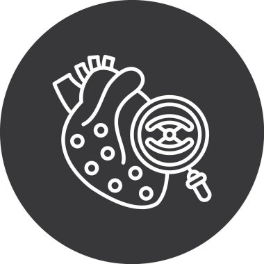 kalp ikonu, modern tasarım illüstrasyon tasarımı