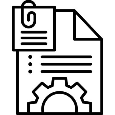 Veri Dosyası simgesi, vektör illüstrasyonu