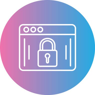 ikon vektör illüstrasyonunu kilitle