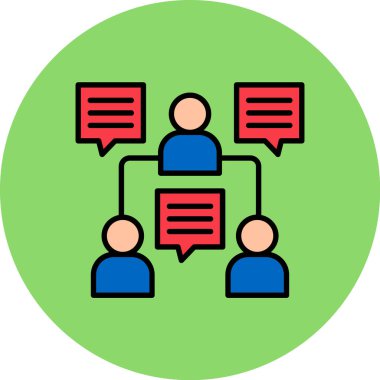 İletişim. Web simgesi basit illüstrasyon