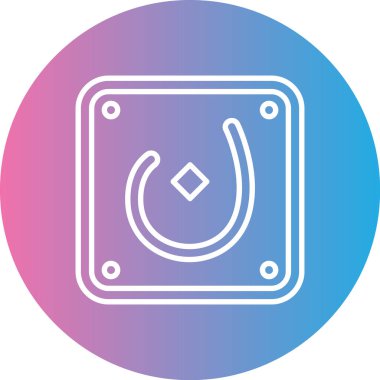 Tek bir simgenin vektör illüstrasyonu