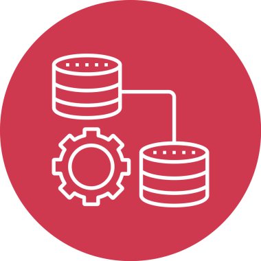 Sunucu Düz Vektör Simgesi