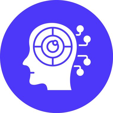 beyin simgesi, vektör tasarımı