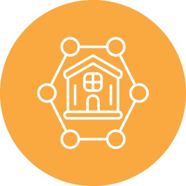 ev simgesi, vektör illüstrasyonu