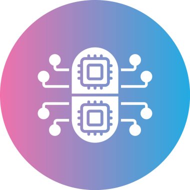 Çip simgesinin vektör illüstrasyonu