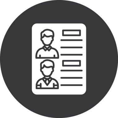 İnsan simgesinin vektör illüstrasyonu