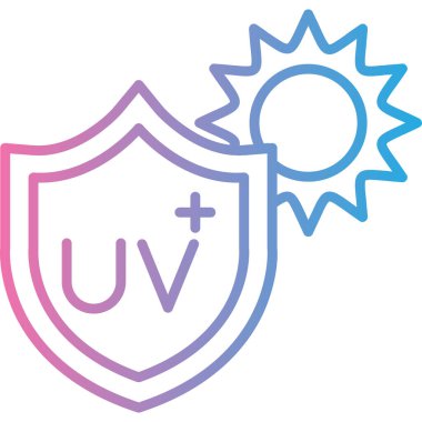 Kalkan modern simgesinin vektör illüstrasyonu