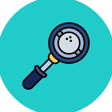 Büyütme cam simgesi vektör illüstrasyonu