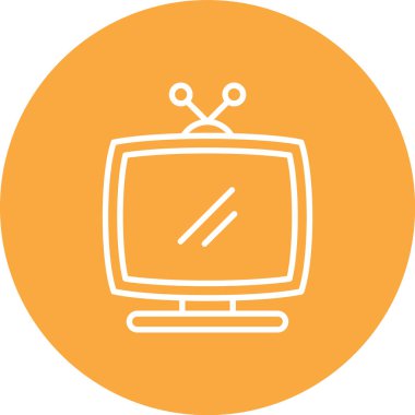 Monitör. Web simgesi basit tasarım