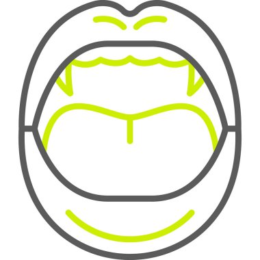 yeşil ve siyah çizgi ikonu yuvarlak daireli bir adamın