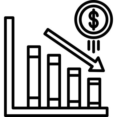 ticari grafik vektör simgesi