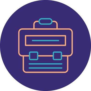 Çanta. Web simgesi basit illüstrasyon