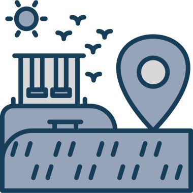 Harita konumu simgesi - taslak biçimi